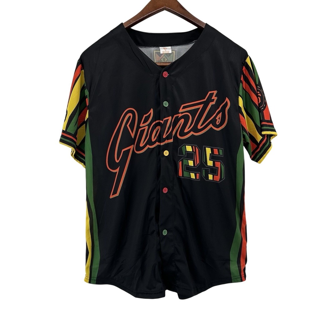 San Francisco Giants 2025 Black Heritage #25 Barry Bonds Jersey Medium SGA GA